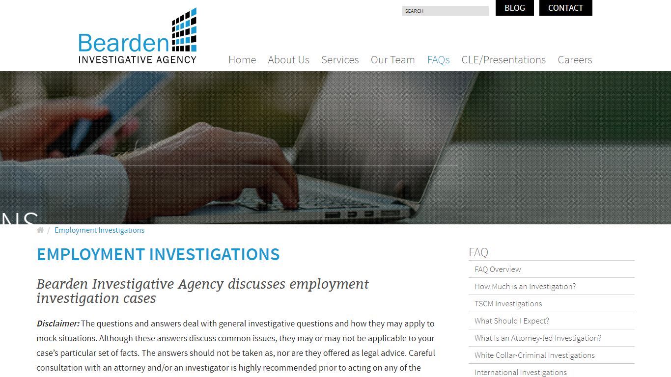 Employment Investigations - Bearden Investigative Agency